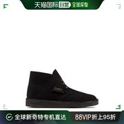 香港直邮潮奢 Clarks Originals 男士 沙漠炭黑色靴子