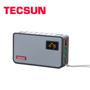 Tecsun/德生 ICR-100插卡收录音机广播半导体老人收音机充电式