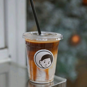 网红pet奶茶杯子ins风，一次性透明带盖冷饮，杯打包塑料500ml咖啡杯