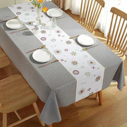 高档桌布免洗防水防油pvc长方形，餐桌布茶几桌垫欧式定制露营台布