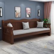实木沙发组合全实木长椅经济型小户型木质简约客厅现代三人木