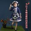 广西壮族三月三民族服装，女改良版儿童民族舞蹈，一整套演出服装