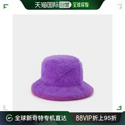 欧洲直邮jacquemus女士渔夫帽紫色，绒面保暖时尚百搭舒适气质