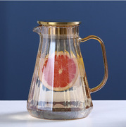 玻璃家用香槟玻璃冷水壶套装凉水杯玻璃水壶耐热果汁壶