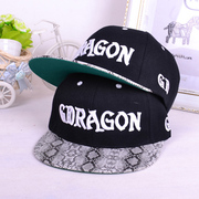 gdragon权志龙gd同款蛇纹黑色，韩版男女小众，街头嘻哈舞台棒球帽