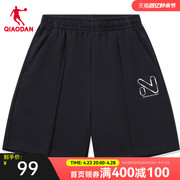 中国乔丹运动短裤男士商场同款春夏五分裤休闲潮流针织中长裤