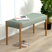 北欧长凳子长条凳实木简约现代橡木门口换鞋凳布艺床尾凳简约长凳