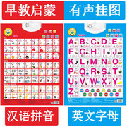 汉语拼音字母儿童早教有声挂图数字语音发声墙贴挂画26个英文字母
