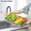 富百纳304不锈钢厨房水槽洗菜盆沥水篮可伸缩收纳滤水碗碟沥水架