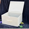 453523cm无纺布收纳盒大号，有盖纸板衣橱储物箱纯色衣物整理箱