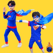 聖誕六一节儿童服装，套装超人衣服美国队长男童话，人物cosplay夏季