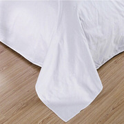 五星级酒店宾馆纯白色四件套80支喷气贡缎床上用品套件1V.5m1.8米
