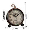 闹钟学生专用复古客厅摆件钟表摆放式座钟美式台式时钟桌面表