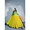 简爱花园原创设计高腰黄色蕾丝裙重工长款百褶蓬蓬半身裙JA206