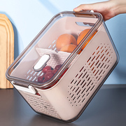 日式冰箱收纳盒保鲜盒食品级专用抽屉式鸡蛋密封厨房沥水冷冻盒子