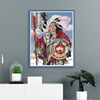 印第安酋长人物图案，系列十字绣2023年线绣客厅，卧室挂绣手工绣