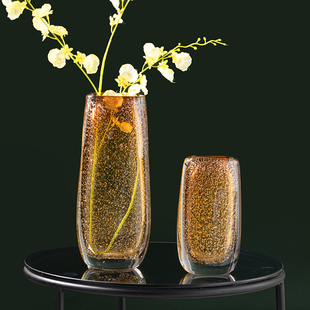 简约现代花瓶琉璃轻奢样板房软装饰玻璃花器客厅餐桌玄关家居摆件