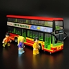 合金双层巴士儿童玩具大巴车仿真公共汽车模型开门大号公交车