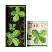 非成品十字绣钱包套件情侣礼物成套男女新创意幸运草绿色一对