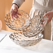 水晶玻璃果盘 客厅创意家用糖果干果水果盘子欧式大号果斗果盆