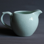 瓷语可养公道杯纯色茶海茶具陶瓷冰裂釉全手工汝瓷青瓷大号分茶器