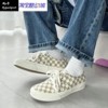 Vans Authentic 棋盘格耐磨防滑低帮板鞋男女同款白棕VN0A5HZS9FO