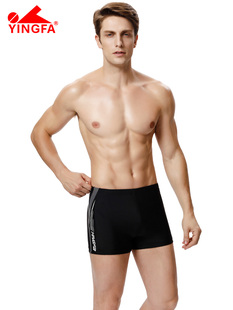 英发泳裤经典男士泳衣，休闲平角时尚，大码温泉游泳裤