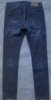 男士拉链复古藏蓝色薄款高弹力(高弹力)中腰修身小脚韩版裤长裤