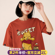美式复古t恤女夏vintage潮牌卡通2024年oversize纯棉宽松短袖