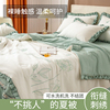 竹纤维棉麻夏被夏凉被空调被被子床盖四件套家用卧室薄款春秋棉被