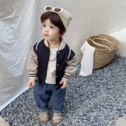 婴儿帅气棒球服潮流休闲春秋季韩版穿搭套装宝宝夹克小童时尚外套