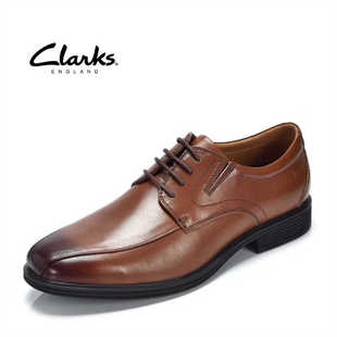 Clarks其乐男鞋英伦真皮婚鞋圆头系带商务正装德比鞋男士皮鞋