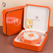 橙色八角燕窝包装盒高档盒250g半斤装虫草燕窝盒子礼盒空定制