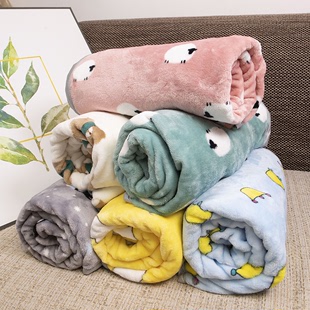 珊瑚绒宠物猫咪毛毯小被子睡垫猫垫子冬季保暖狗狗垫子睡觉用毯子