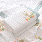 婴儿浴巾纯棉6层纱布盖毯超柔吸水洗澡被子，幼儿童宝宝新生儿用品