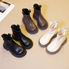 西瓜西女童马丁靴童鞋，2023秋冬季加绒儿童公主靴潮童短靴棉靴