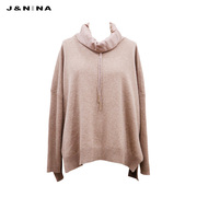 商场同款jnina羊毛衫，女百搭堆堆，领上衣秋冬