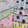 居家布艺diy拼布料面料，日本进口kokka全棉，纯棉印花布细帆布条纹猫