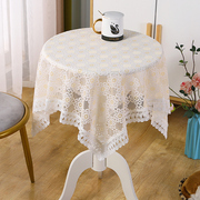 桌布布艺防尘田园圆桌，方桌正方形长方形茶几餐桌布，床头柜盖巾台布