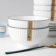 碗盘家用餐具套装情侣碗筷，2022日式大小号耐高温单个陶瓷饭碗