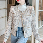 今年流行减龄女士春秋季外套2025年新款甜美小个子小香风名媛上衣