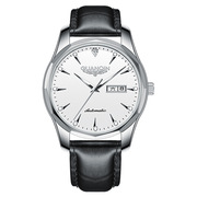 瑞士双日历机械表全自动 品牌男表 钨钢夜光男士手表商务风