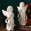 小天使女孩摆件复古欧式石膏，雕塑雕像法式婚礼，装饰品桌面艺术摆设