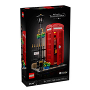 乐高积木创意IDEAS系列21347伦敦红色电话亭模型儿童益智玩具礼物