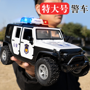 超大号警车玩具惯性汽车儿童110玩具车模型仿真男孩警察车越野车