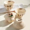 可爱陶瓷儿童碗家用2024米饭碗个人专用餐具特别好看的情侣碗
