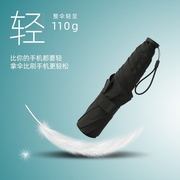 日本超轻防晒晴雨伞碳纤维轻便折叠遮太阳迷你铅笔缩骨遮