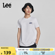Lee24春夏标准版型字母图案印花男短袖T恤潮流LMT0081304LE