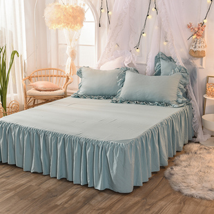 席梦思床罩床裙式床套单件，防尘保护套1.5米1.8m床单，床垫床笠防滑