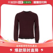 香港直邮Maison Margiela 男士紫红色羊毛毛衣